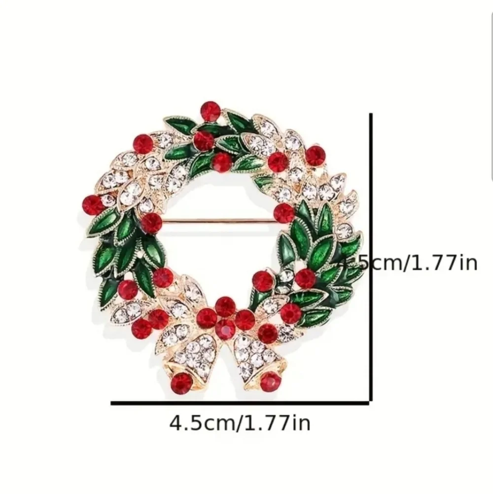 RESTOCKED! New! Christmas Brooch Scarf Pin